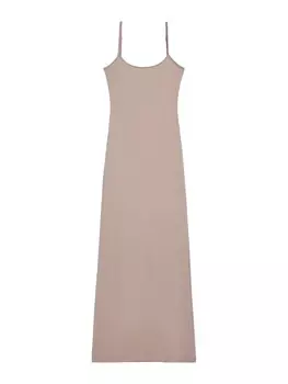 Платье из джерси Bershka Dress, бежевый
