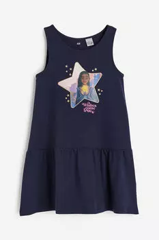 Платье из джерси без рукавов H&M, синий