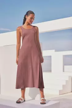 Платье из джерси без рукавов Next, розовый