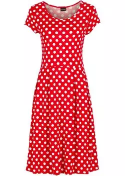 Платье из джерси Bodyflirt, красный