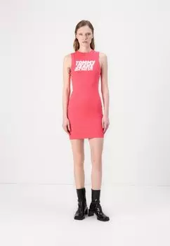 Платье из джерси BUBBLE TANK DRESS Tommy Jeans, розовый