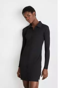 Платье из джерси Calvin Klein Jeans, черный