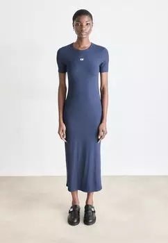 Платье из джерси Calvin Klein Jeans, темно-синий