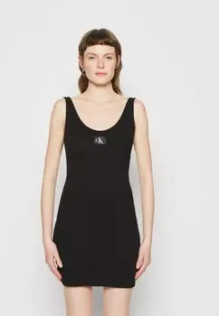 Платье из джерси Calvin Klein Jeans, черный