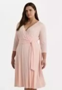 Платье из джерси CARLYNA SLEEVE DAY DRESS Ralph Lauren, светло-розовый