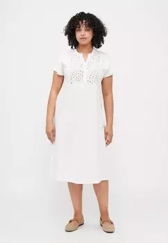 Платье из джерси CARSILLAH LIFE DRESS ONLY Carmakoma, кремовый