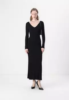 Платье из джерси CHERYL V NECK DRESS Samse Samse, черный