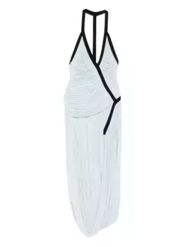 Платье из джерси Christopher Esber, синий