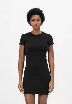 Платье из джерси CONTOUR Calvin Klein Jeans, черный