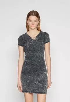 Платье из джерси CRESPE Diesel, черный