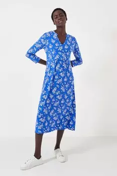 Платье из джерси Crew Clothing EMI с рукавами 3/4 Crew Clothing Company, синий