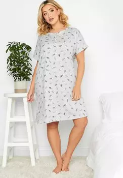 Платье из джерси DITSY PRINT Yours Clothing, серый