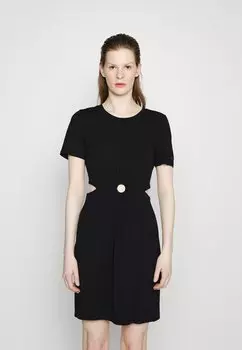 Платье из джерси DKNY, черный