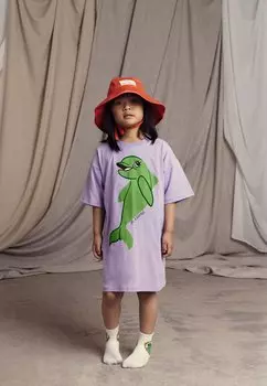 Платье из джерси Dolphin Dress Mini Rodini, фиолетовое
