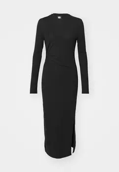 Платье из джерси DRESS DKNY, черный