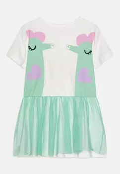 Платье из джерси DRESS GIRL Stella McCartney Kids, цвет white