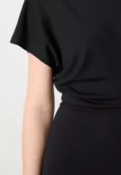 Платье из джерси DRESS LONG ELASTIC WAIST AT BACK CUT ON SLEEVES Marc O'Polo, черный