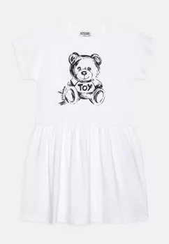 Платье из джерси Dress MOSCHINO, цвет bianco ottico