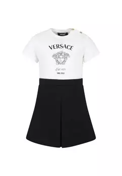 Платье из джерси Dress Punto Milano Medusa Versace, белый