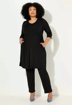 Платье из джерси EMPIRE WAIST 3/4 SLEEVE Ulla Popken, черный