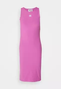 Платье из джерси Essentials Tank Dress adidas Originals, полупульсовый сиреневый