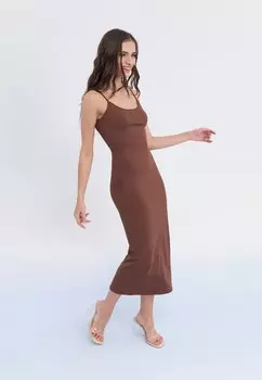 Платье из джерси Even&Odd, темно-коричневый