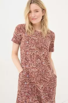 Платье из джерси Fatface Fat Face, розовый