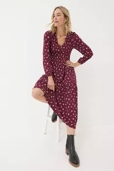 Платье из джерси Fatface Wild Dits Fat Face, красный