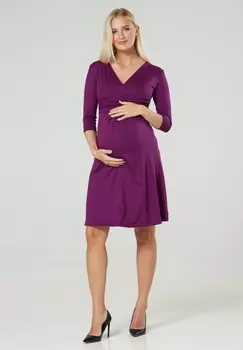 Платье из джерси FLARED MATERNITY 3/4 SLEEVES Chelsea Clark, цвет Berry