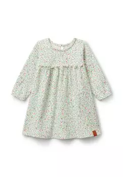 Платье из джерси FLORAL United Colors of Benetton, белый