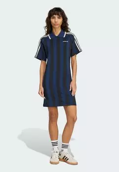 Платье из джерси FOOTIE Adidas Originals, темно-синий