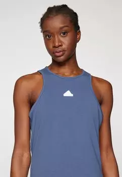 Платье из джерси Future Icons Three Stripes Dress adidas Sportswear, preloved чернильный/белый