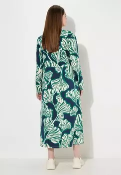 Платье из джерси GINKGO LEAF Ulla Popken, темно-синий