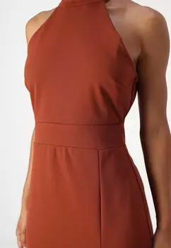 Платье из джерси HALTER NECK MAXI DRESS WAL G PETITE, оранжевый