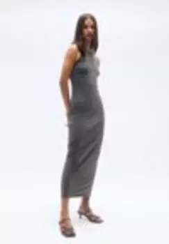 Платье из джерси HALTER SLEEVELESS Pull&Bear, серый