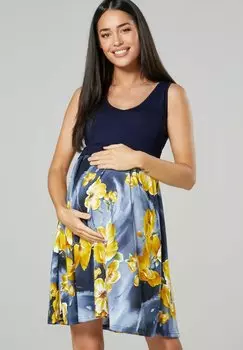 Платье из джерси Happy Mama, синий