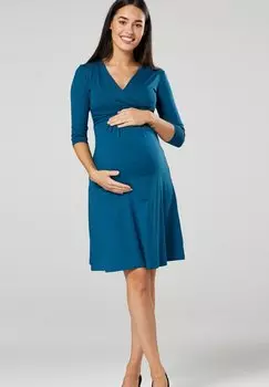 Платье из джерси Happy Mama, зеленый