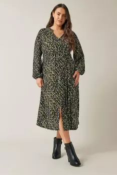 Платье из джерси и крепа Evans, черный