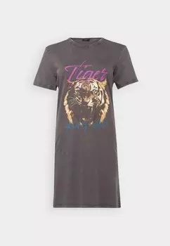 Платье из джерси JDYELINA PRINT DRESS JDY, темно-серый