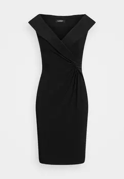 Платье из джерси JERSEY OFF-THE-SHOULDER COCKTAIL DRESS Ralph Lauren, черный