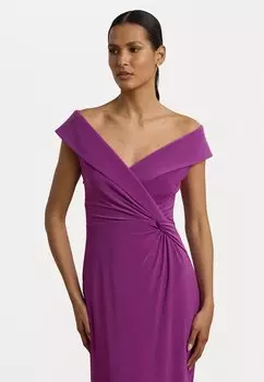 Платье из джерси JERSEY OFF THE SHOULDER GOWN - Occasion wear Lauren Ralph Lauren, фиолетовый