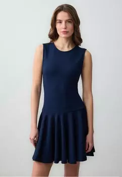 Платье из джерси Jimmy Key, темно-синий