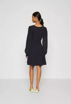 Платье из джерси Kat Sleeve Dress WAL G, темно-синее