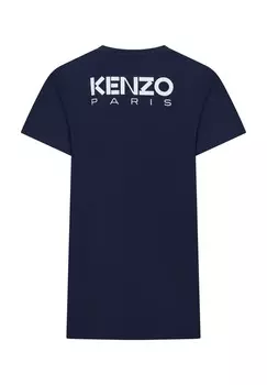 Платье из джерси KENZO kids, синий
