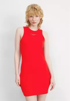 Платье из джерси LALA TANK BODYCON DRESS Tommy Jeans, красный