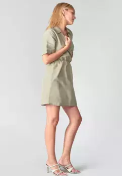 Платье из джерси Le Temps Des Cerises "FLOE", с запахом, цвет Sand