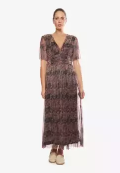 Платье из джерси Le Temps Des Cerises с эффектным узором по всей поверхности, розовый