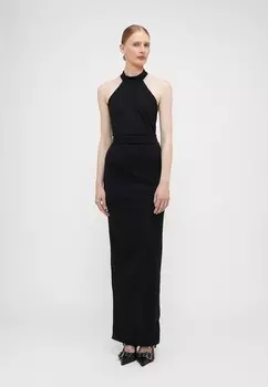 Платье из джерси LEILA HALTERNECK DIAMANTE MAXI WAL G TALL, черный