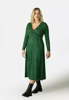 Платье из джерси Live Unlimited London, цвет green