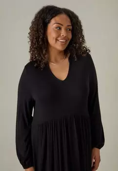 Платье из джерси Live Unlimited London, черный